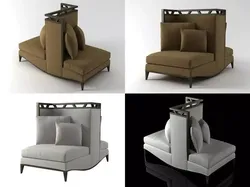 Loveseat four different chairs Free 3D model