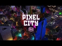 Low Poly Sci-Fi Building 2 - Slums - Pixel City 3D Asset Pack Free low-poly 3D model
