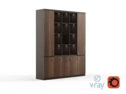 Modern Office High Cabinet File 3 For Director  Free 3D model