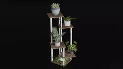 Modern  Plants Stand Free 3D model