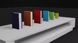 Pack Of Low Poly Books  Free low-poly 3D model
