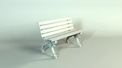 park bench Free 3D model