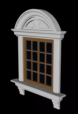 Renaissance window Free 3D model