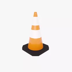 Traffic Cone Free low-poly 3D model