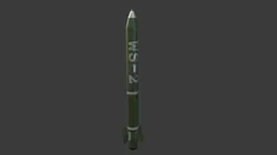 WS-2 MLRS Rocket Free low-poly 3D model