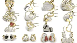 109 Love valentine ring earrings pendant 3dm render details 3D Model Pack