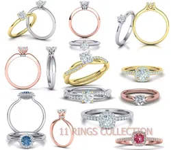 11 RINGS COLLECTION with Discount 3dmodels 3D Model Pack