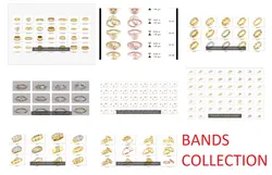 1200 Women band ring 3dm render detail  3D Model Pack