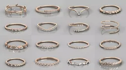 192 Women Wedding Engagement Band 3dm stl render detail 3D Model Pack