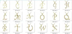 26 Alphabet letter Pendant 3dm model render details bulk   3D Model Pack