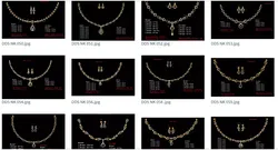 30 Women necklace-earrings set 3dm stl bulk collection  3D print model