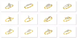35 Women Ring 3dm render detail bulk collection  3D print model