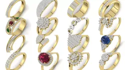 522 Women ring 3dm render detail bulk collection 3D Model Pack