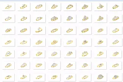 58 Women Ring 3dm render detail bulk collection 3D print model
