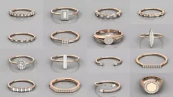 632 Women solitaire ring 3dm stl 9 render detail  3D Model Pack