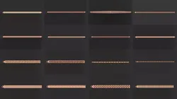 92 Gold Chain Bracelet 3D Model Pack