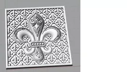 fleur de lis 3D print model