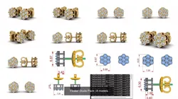 Flower Studs Pack