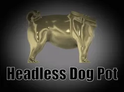 Headless Dog Pot