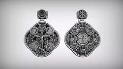 Jesus Christ Crucifix Archangels and Saints Orthodox Cross 3D print model