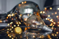 Melted incandescent light  3D print model