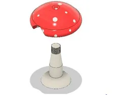 Mushroom with secret compartment