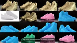 Nike shoes and Jordans ready for printing  3D Model Pack