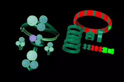 Pendant Earrings Rings Bracelet Combo 2 combo 3D print model