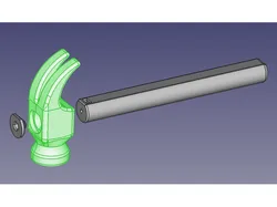Simple hammer tool - child toy