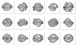 48 Women Ring Plain Gold Ring stl models  3D print model