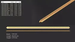 54 Mens Bracelet Gents Bracelets link chain ready to print model 3D print model