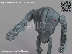 B2 Super Battle Droid Black Series Scale 3d print ready STL 3D print model