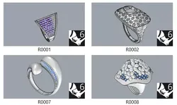 Bulk Ring Models - 50-Piece 3DM Set-Part1-50  3D print model
