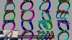 Collection Combo  44 ring varius TOP QUALITY 3D Model Pack
