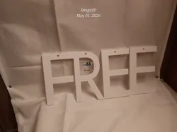 FREE letters - Free 3D Print Model