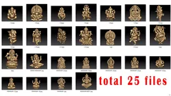 ganapathi pendent lot 25 files 3D print model