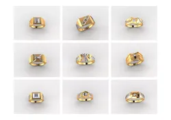 GENTS RING PLAIN BULK PCK 65 3D print model