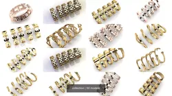 Gold Ring Jewelry Ring stl 3dm 3dprintmodel 3D Model Pack