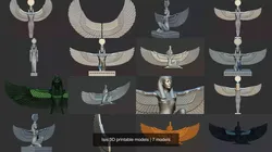 Isis 3D printable models 3D Model Pack