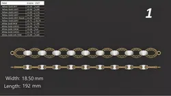 JALI FUSHION LINK CHAIN BRACELET PACK 20 3D print model