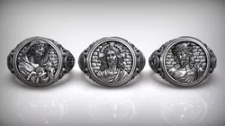 Jesus Christ Christogram Catholic Christian Collection 3D Model Pack
