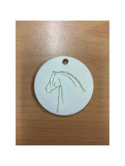 Keychain Friesian Horse