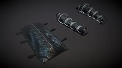 Packaged Corpse, Body Bag (lowpoly)