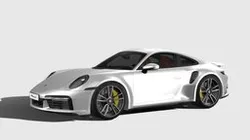 Porsche 911 Turbo S 2021 lowpoly