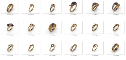 ring 100 pieces drawing 3d rihone drawing ring rings ring  3D print model