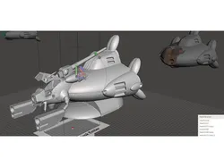 Robotech Zentraedi Office Pod Armored Vehicle on Sled Objective Marker