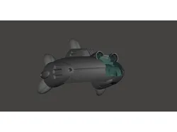 Robotech Zentraedi Officer Pod BOOSTER not attached prop