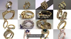 Solitaire ring  3D Model Pack