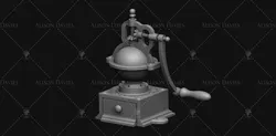 Vintage Coffee Grinder 3d Printable File model  3D print model