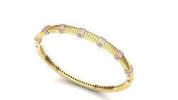 24 Women jewelry bangle bracelet Floral Carved Filigree Bangle  3D print model